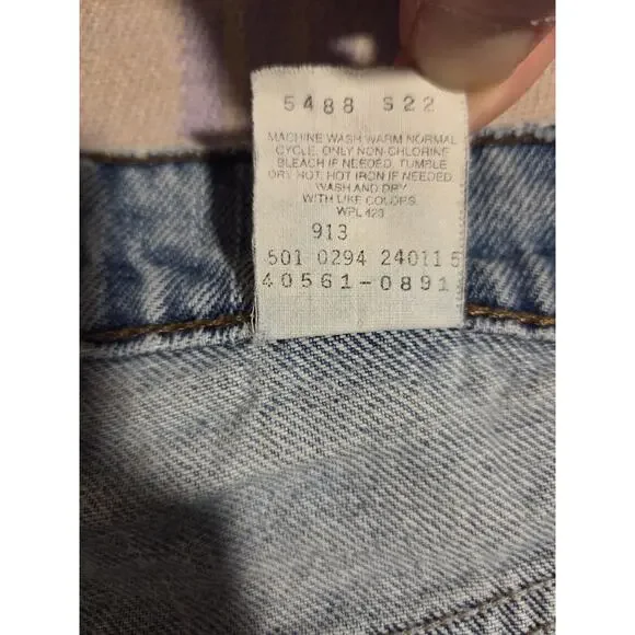 Vintage 90s Levis Silver Tab Baggy Denim Jeans Size 33 X 33 USA Faded Massive - Picture 4 of 16